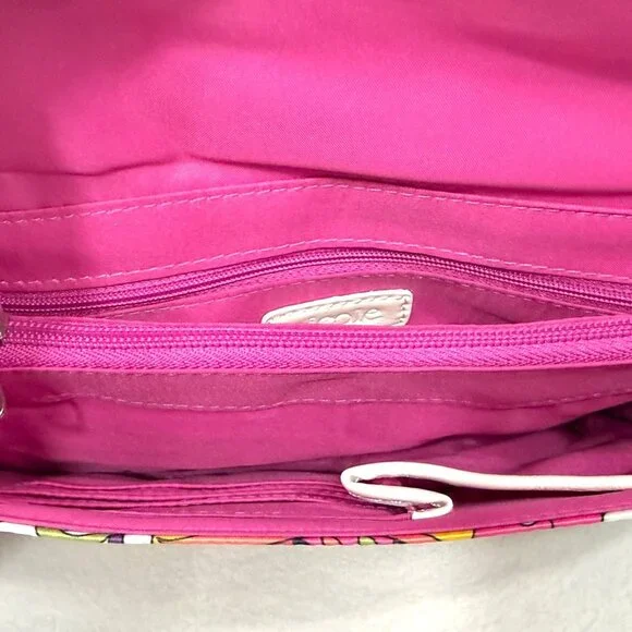 Vintage Nicole Miller Multicolor Abstract Print Mod Crossbody Purse - Picture 6 of 10